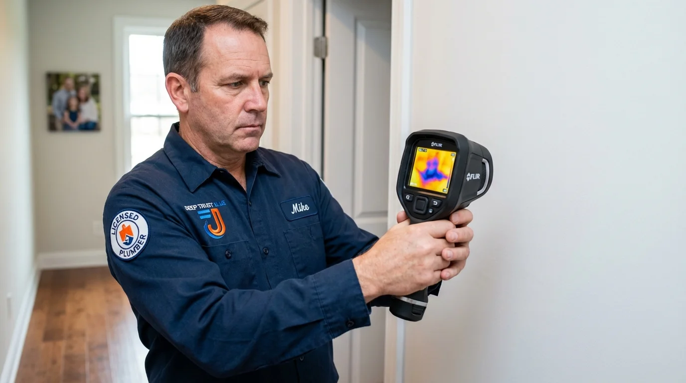 Thermal imaging leak detection by Johns Plumbing LLC in Knoxville